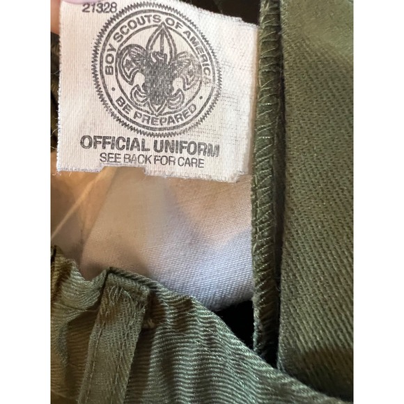 Vtg Boy Scouts of America Shorts OFFICIAL UNIFORM Mens Green Size 34 6.5" Inseam - Picture 8 of 8